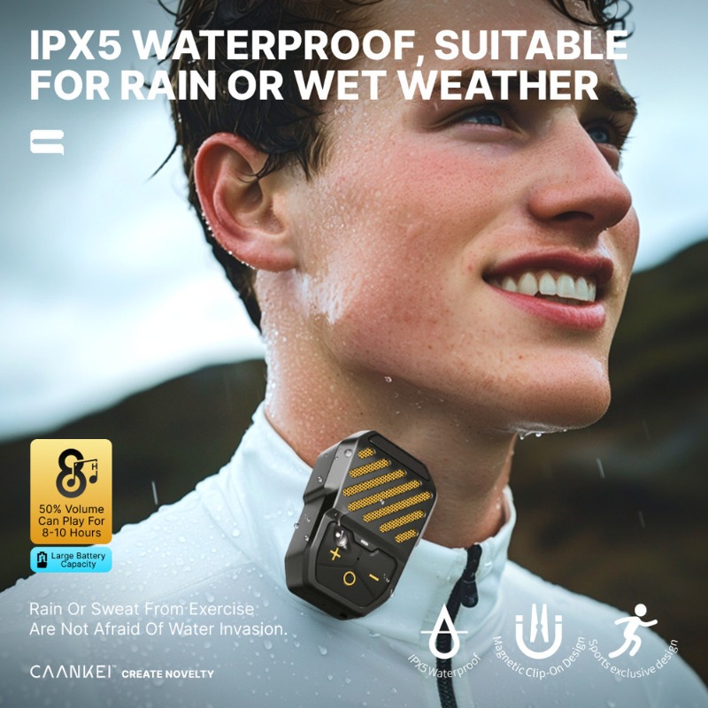 Audio Music Free Online - Clip-On Motorcycle Bluetooth Speaker, TWS Pairing,