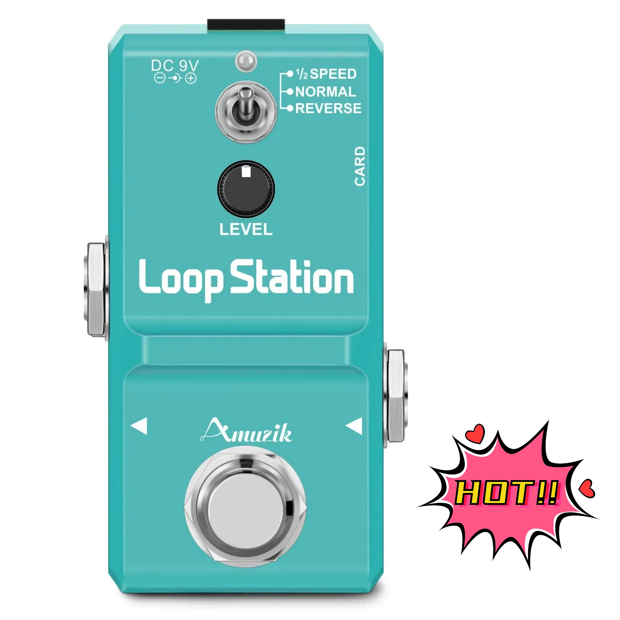 Looper Pedal Guitar - Amuzik Guitar Bass Keyboard Rhythm Looper