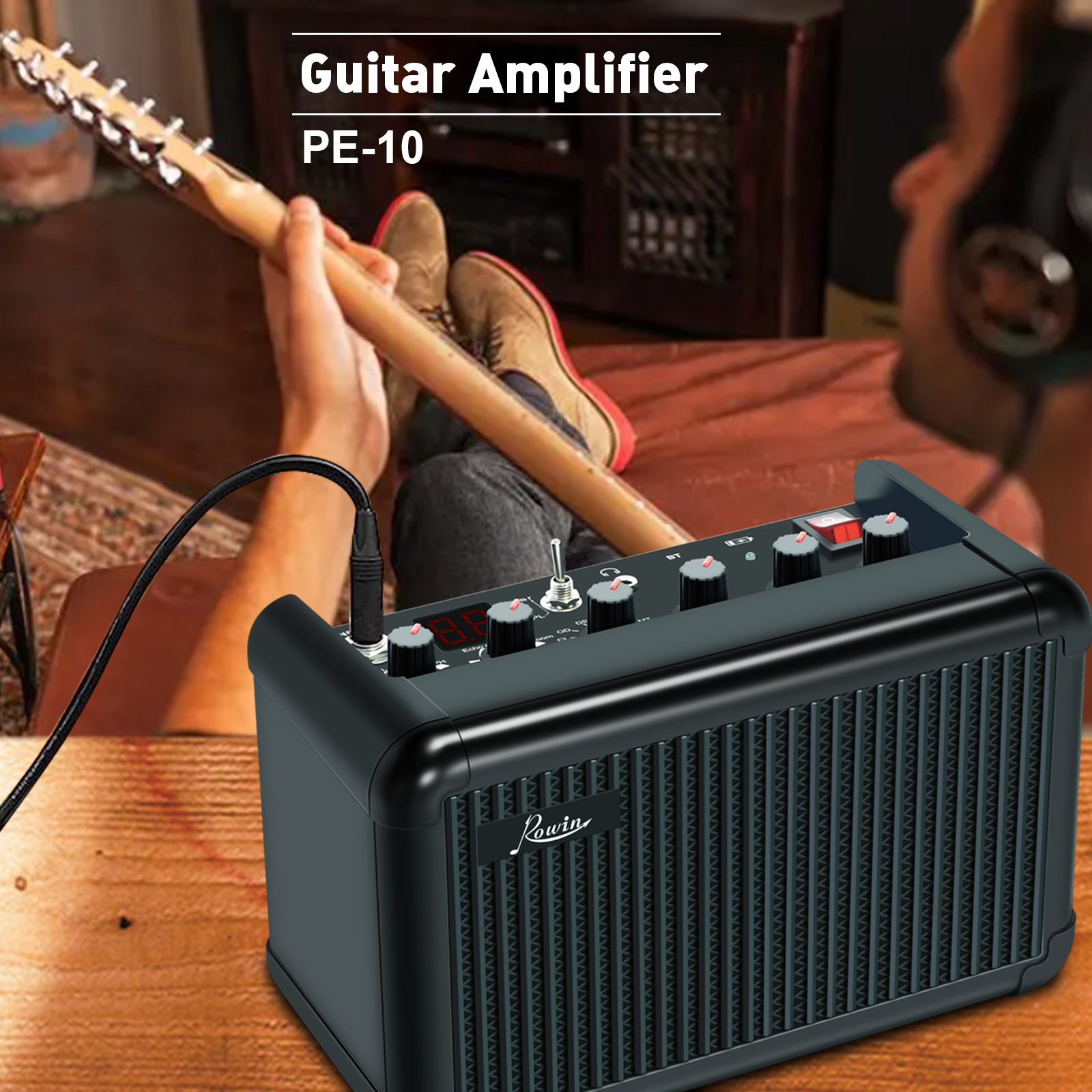 Portable Amplifier Mini - Rowin Guitar Amplifier 15W Combo Amp