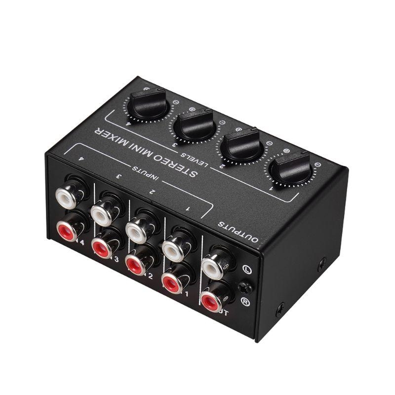 Audio Mixer 4 Channel - 4-Channel Passive Mixer Small Mixer Mixer