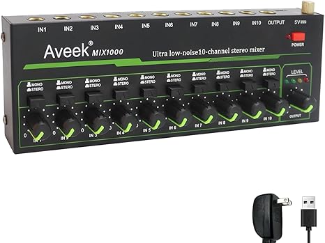 Aveek 10 Channel Mixer - Mini  - Audio Mixer 4 Channel review and price