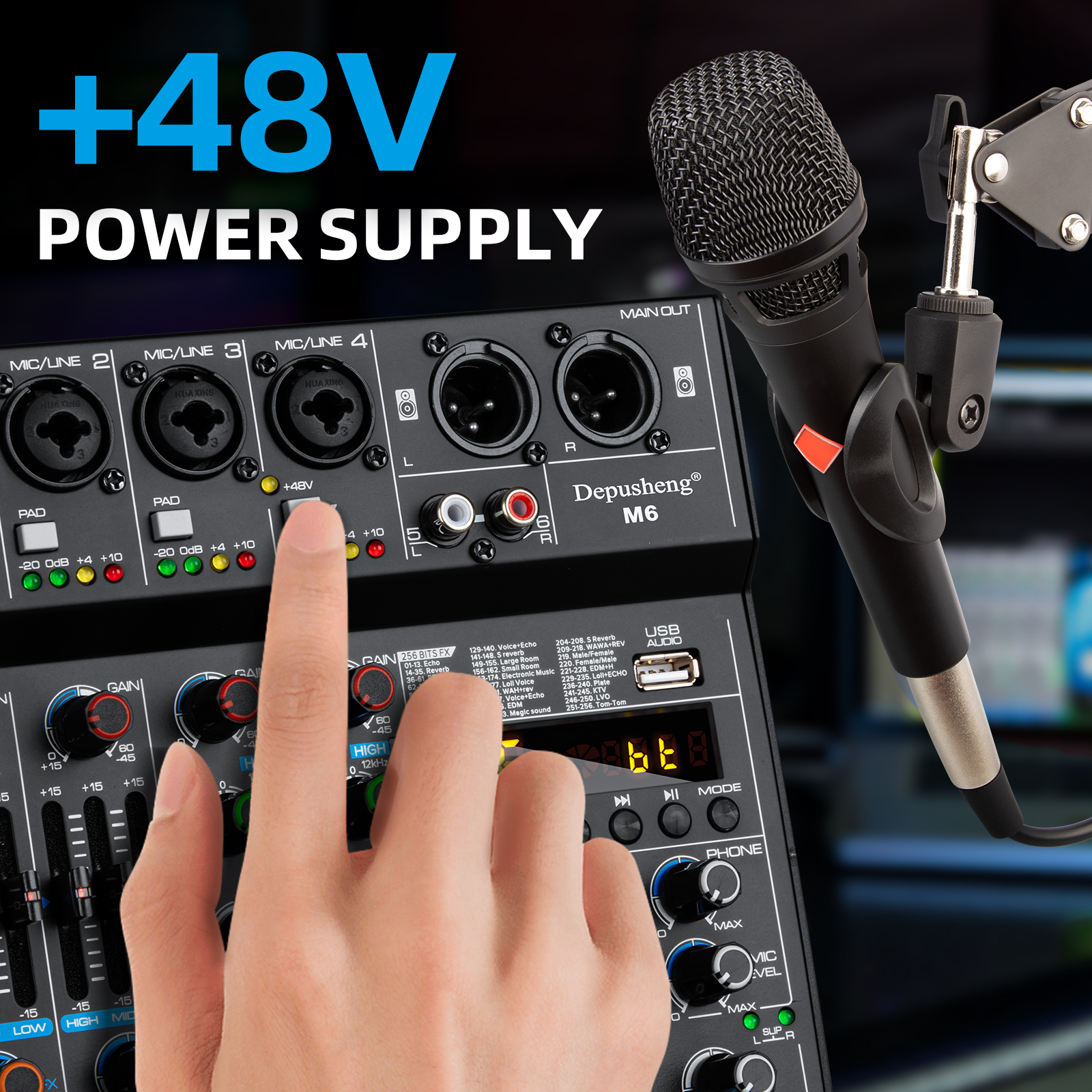 6 Channels Sound Mixing Consol - Audio Mixer 4 Channel review and price