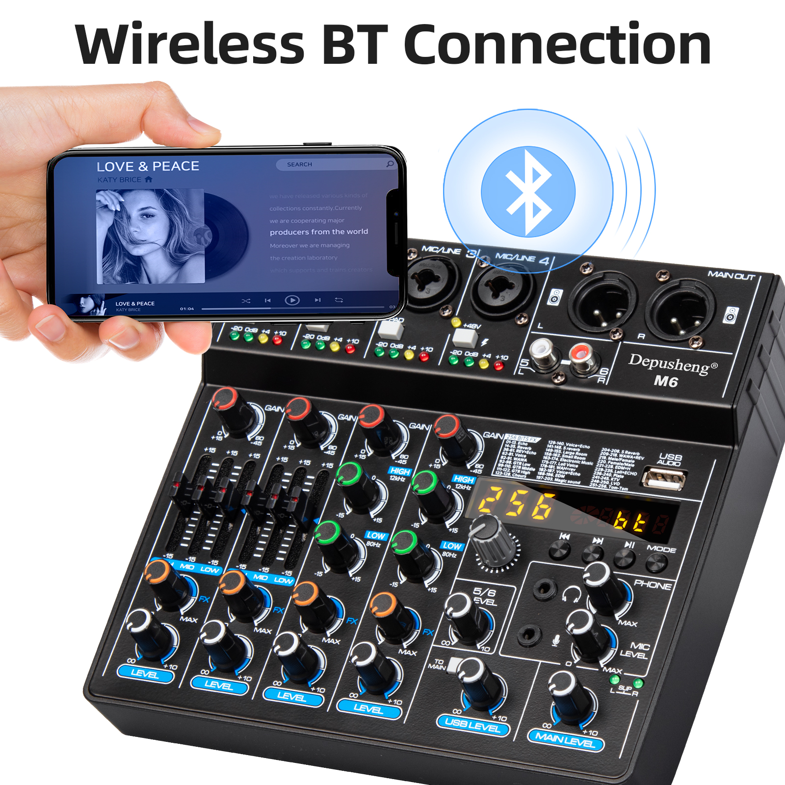 6 Channels Sound Mixing Consol - Audio Mixer 4 Channel review and price