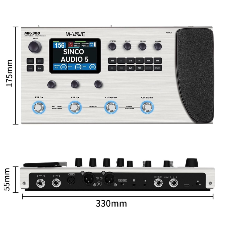 M-VAVE MK-300 Multi-Function G - Looper Pedal Guitar review and price