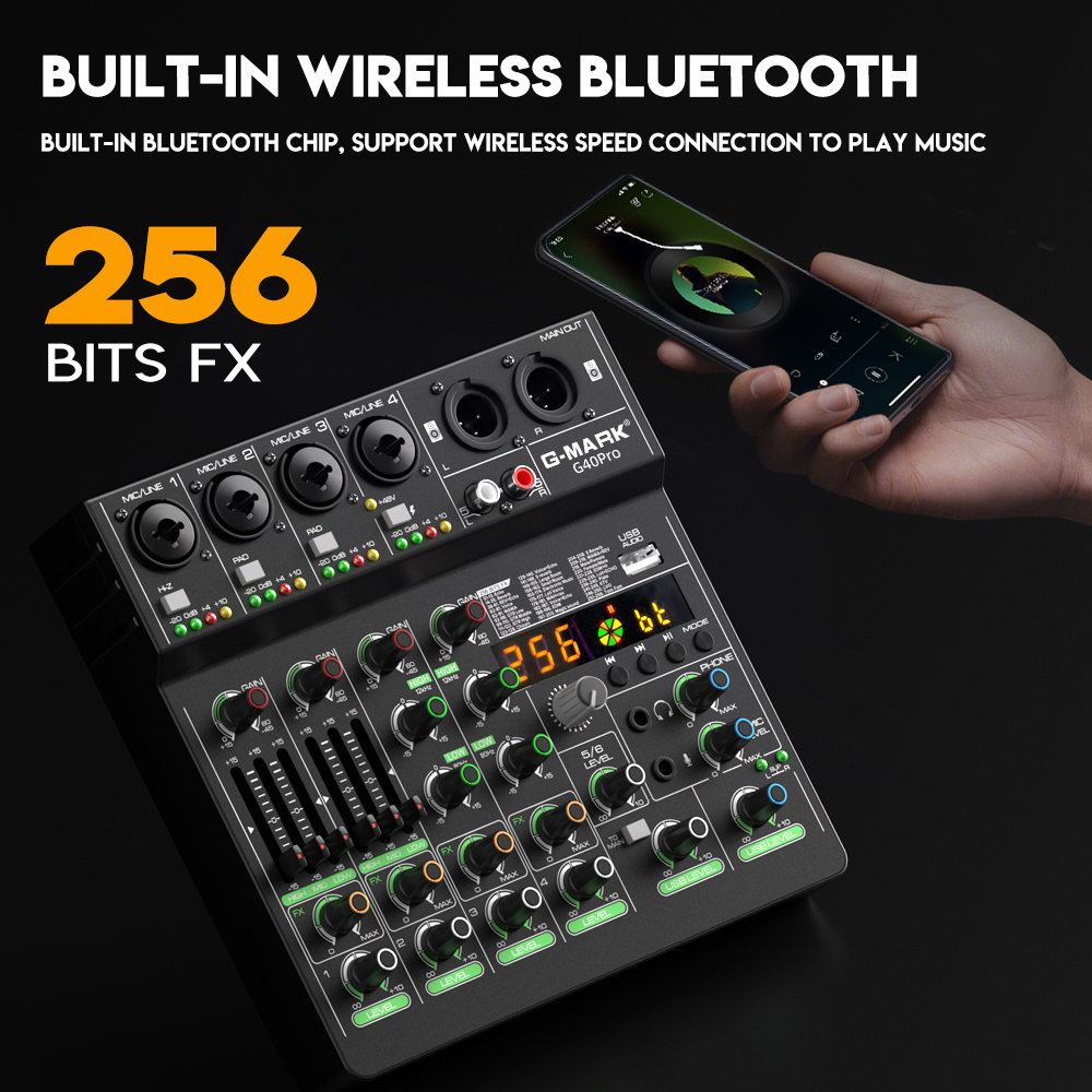 Mixing Console G-MARK G40PRO 4 - Audio Mixer 4 Channel review and price