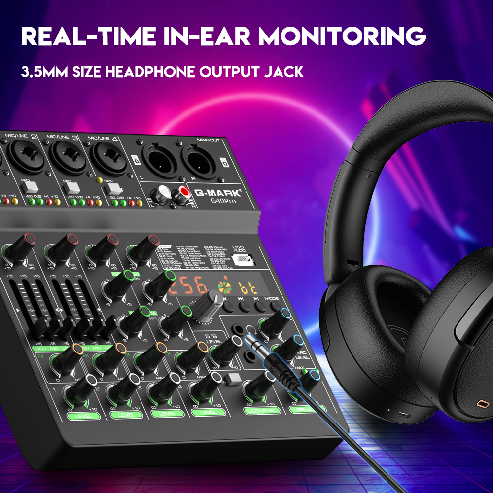 Mixing Console G-MARK G40PRO 4 - Audio Mixer 4 Channel review and price