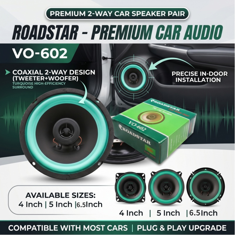 4/5/6.5 Inch Car Speakers Coax - Audio Universal Music review and price
