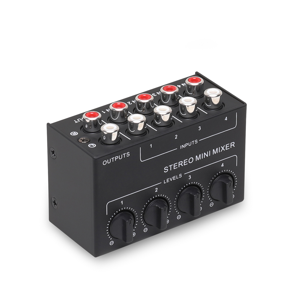 Professional Stereo 4 Channel  - Audio Mixer 4 Channel review and price