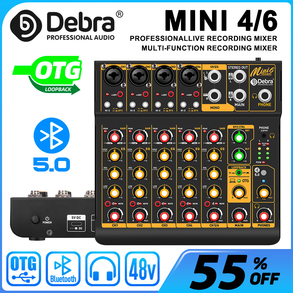 Mini6 6-Channel Audio Mixer, D - Audio Mixer 4 Channel review and price