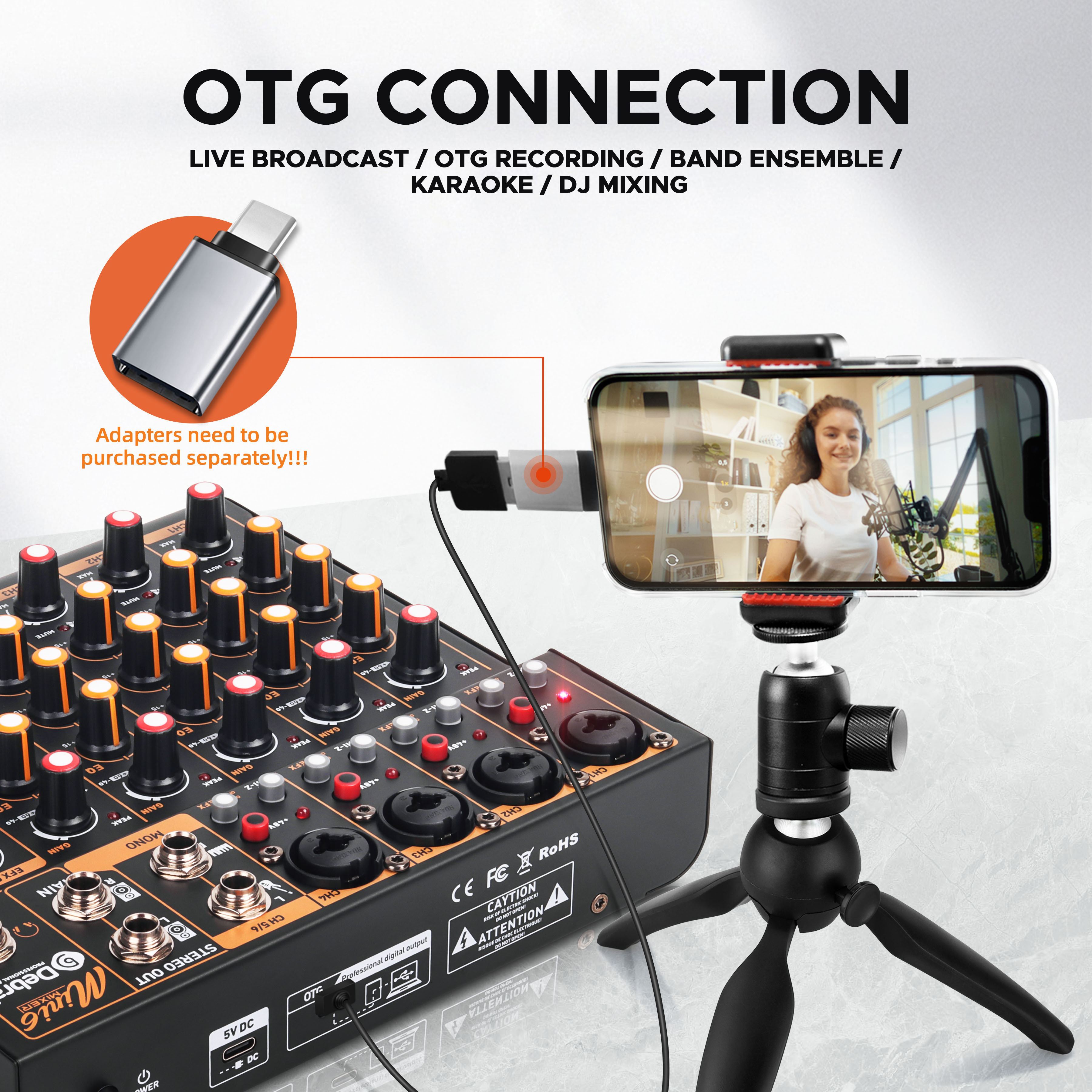 Mini6 6-Channel Audio Mixer, D - Audio Mixer 4 Channel review and price