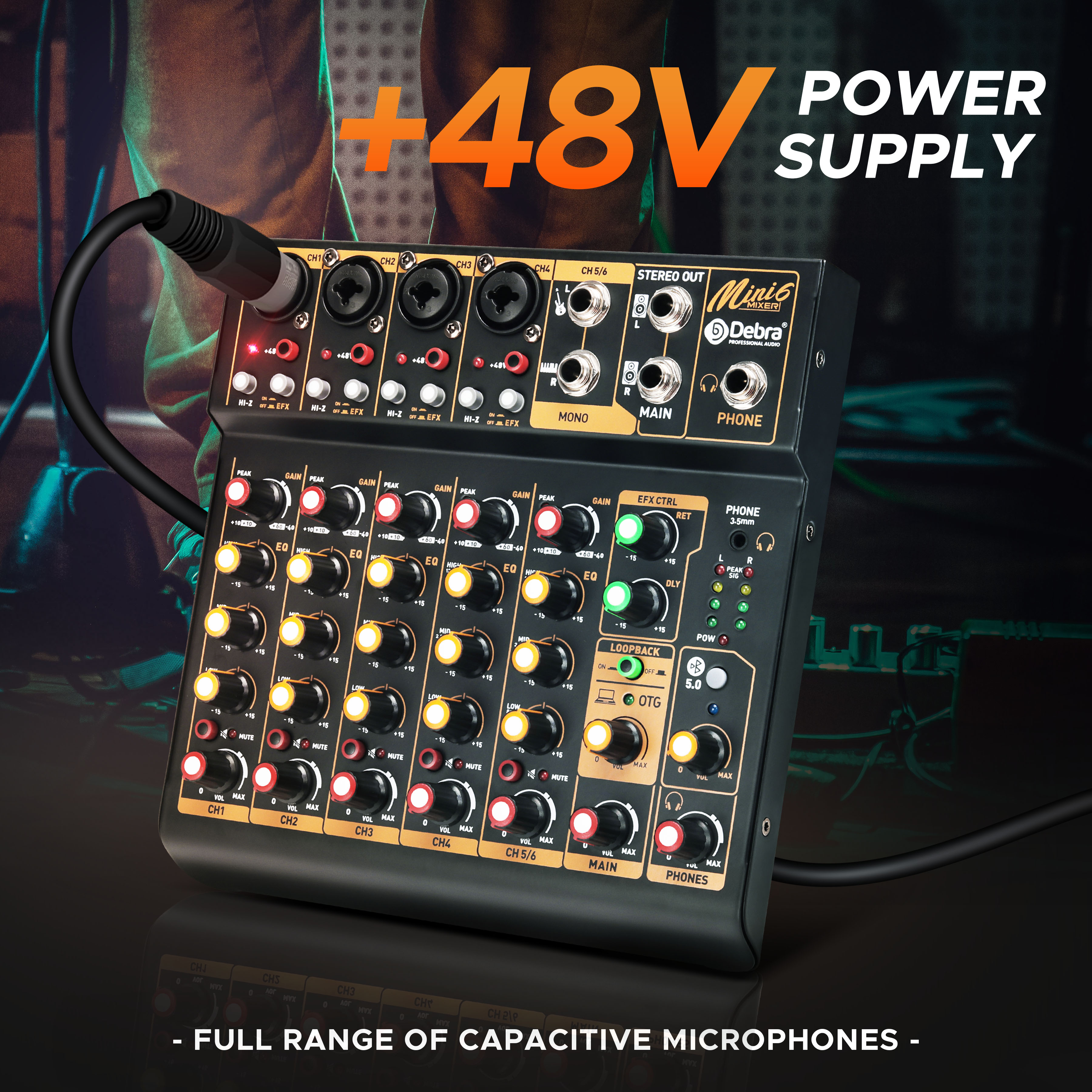 Mini6 6-Channel Audio Mixer, D - Audio Mixer 4 Channel review and price