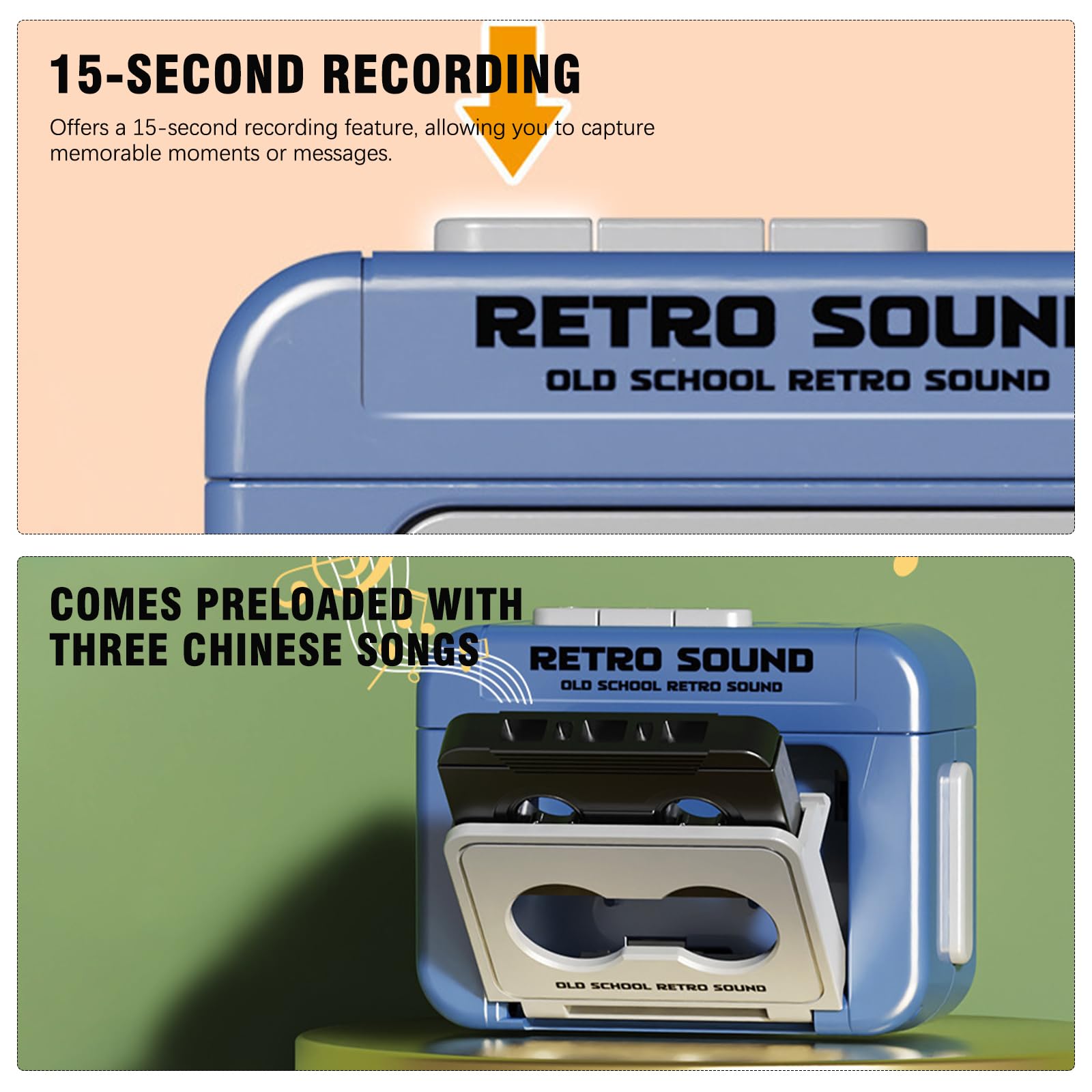 Retro Cassette Tape Recorder K - Audio Music Recorder review and price