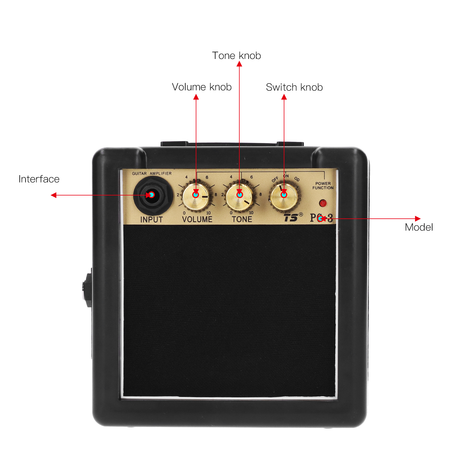 PG‑3 3W Guitar Amplifier Porta - Portable Amplifier Mini review and price