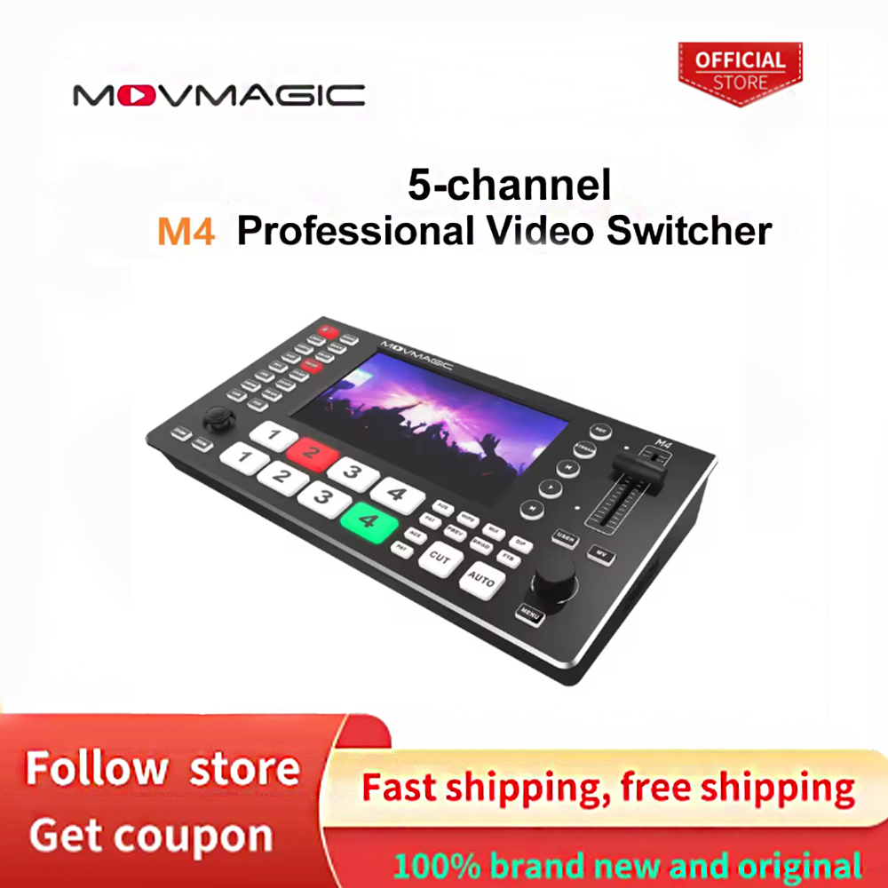MOVMAGIC M4 5.5 Inch 2HDMI(4K/ - Audio Mixer 4 Channel review and price