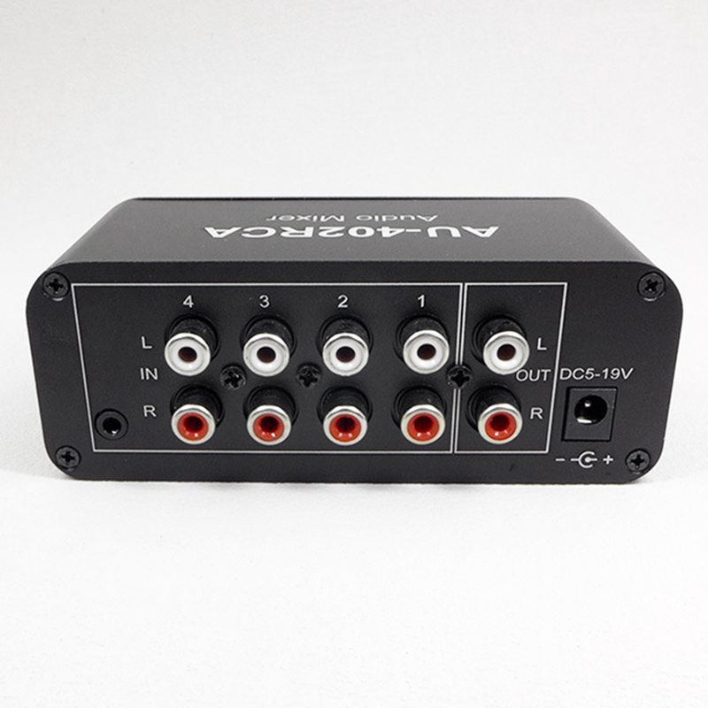 AU-402RCA Stereo Audio Mixer M - Audio Mixer 4 Channel review and price