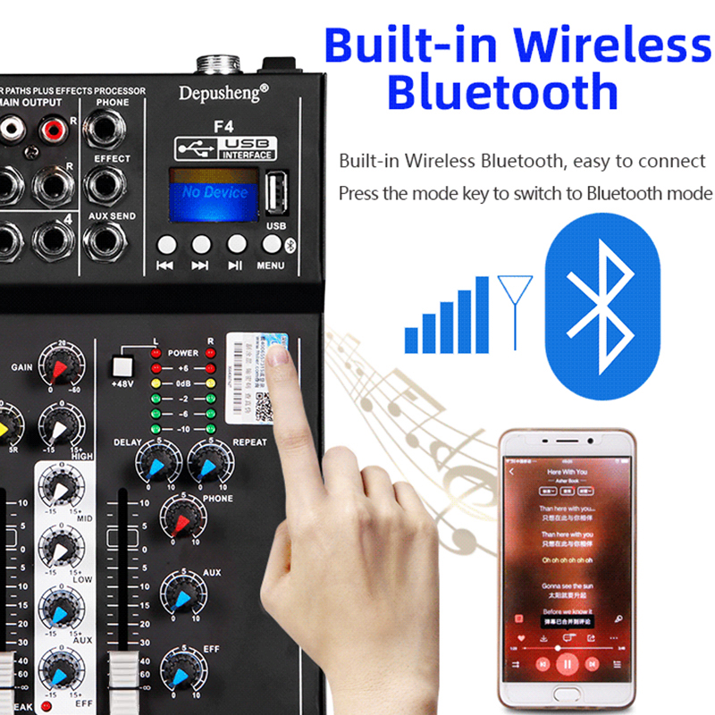 4 Channel DJ Sound Mixing Depu - Audio Mixer 4 Channel review and price
