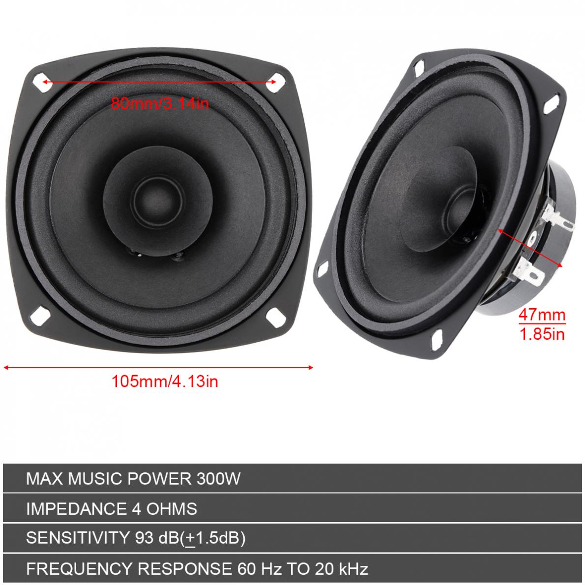 1 Piece 4 Inch 12V 300W Univer - Audio Universal Music review and price