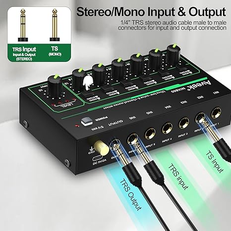 Aveek 6 Channel Mixer - Mini 6 - Audio Mixer 4 Channel review and price