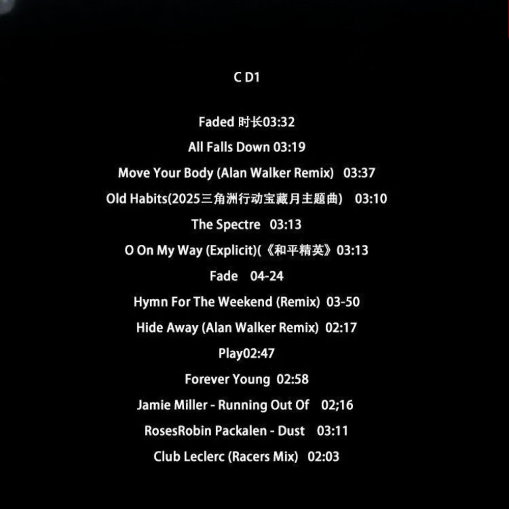 Alan Walker EDM Compilation CD - Audio Music Cd review and price