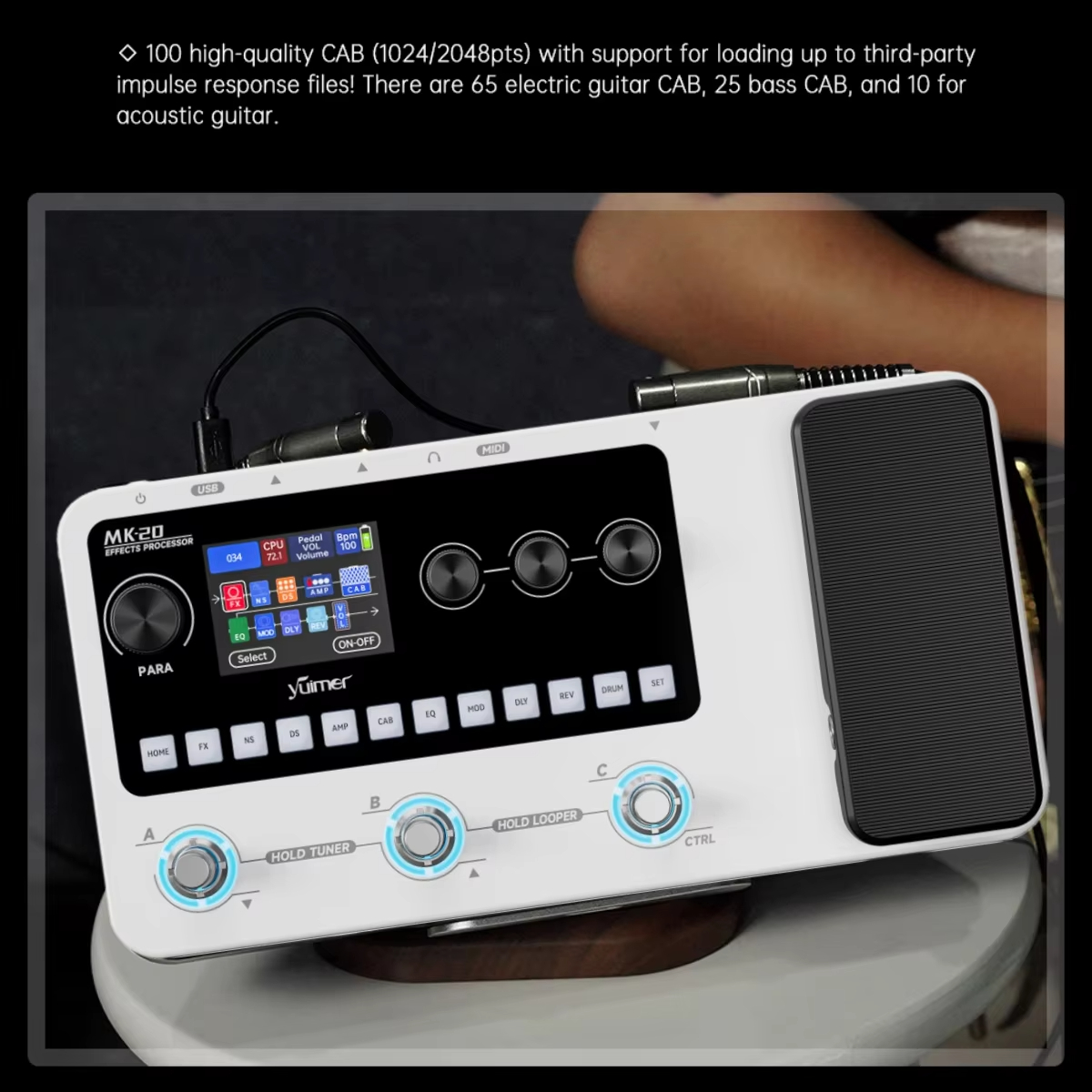 M-VAVE MK-20 White Portable Gu - Looper Pedal Guitar review and price