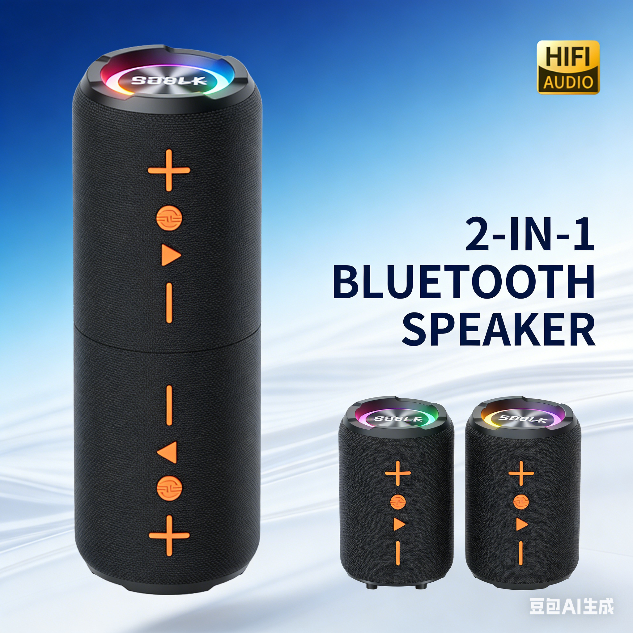 2-in-1 Separable Bluetooth Spe - Audio And Music Separate review and price