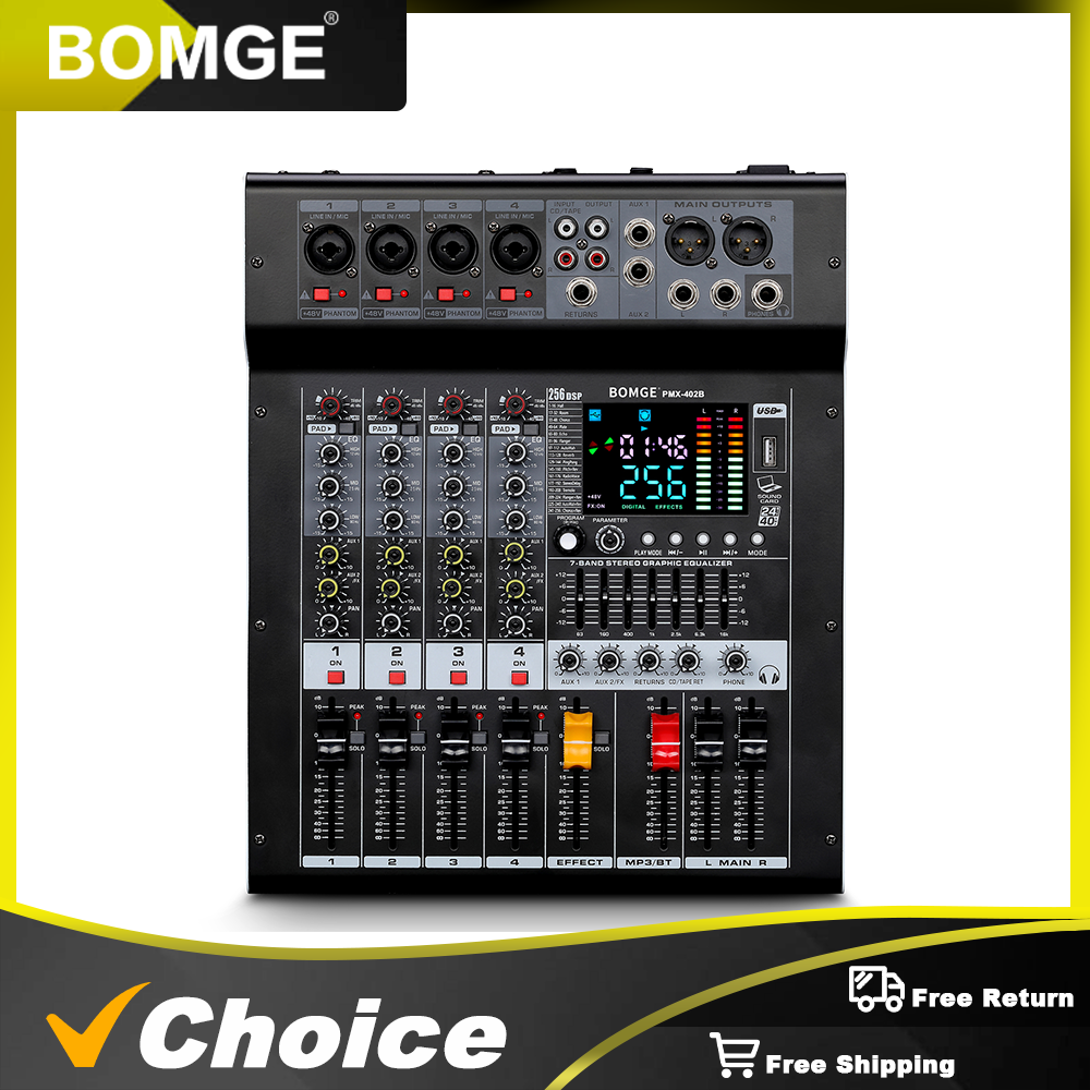 Professional Audio Mixer BOMGE - Audio Mixer 4 Channel review and price