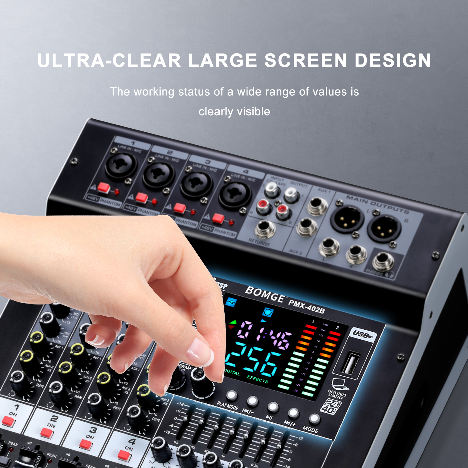 Professional Audio Mixer BOMGE - Audio Mixer 4 Channel review and price