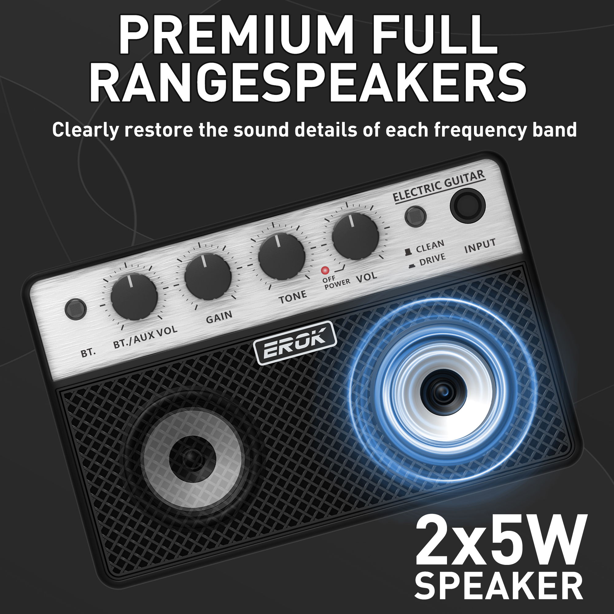 EROK Mini Bluetooth Guitar Amp - Portable Amplifier Mini review and price