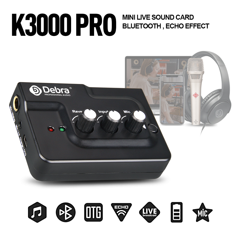 K3000 PRO Directed Sound Card  - Audio Music Recorder review and price