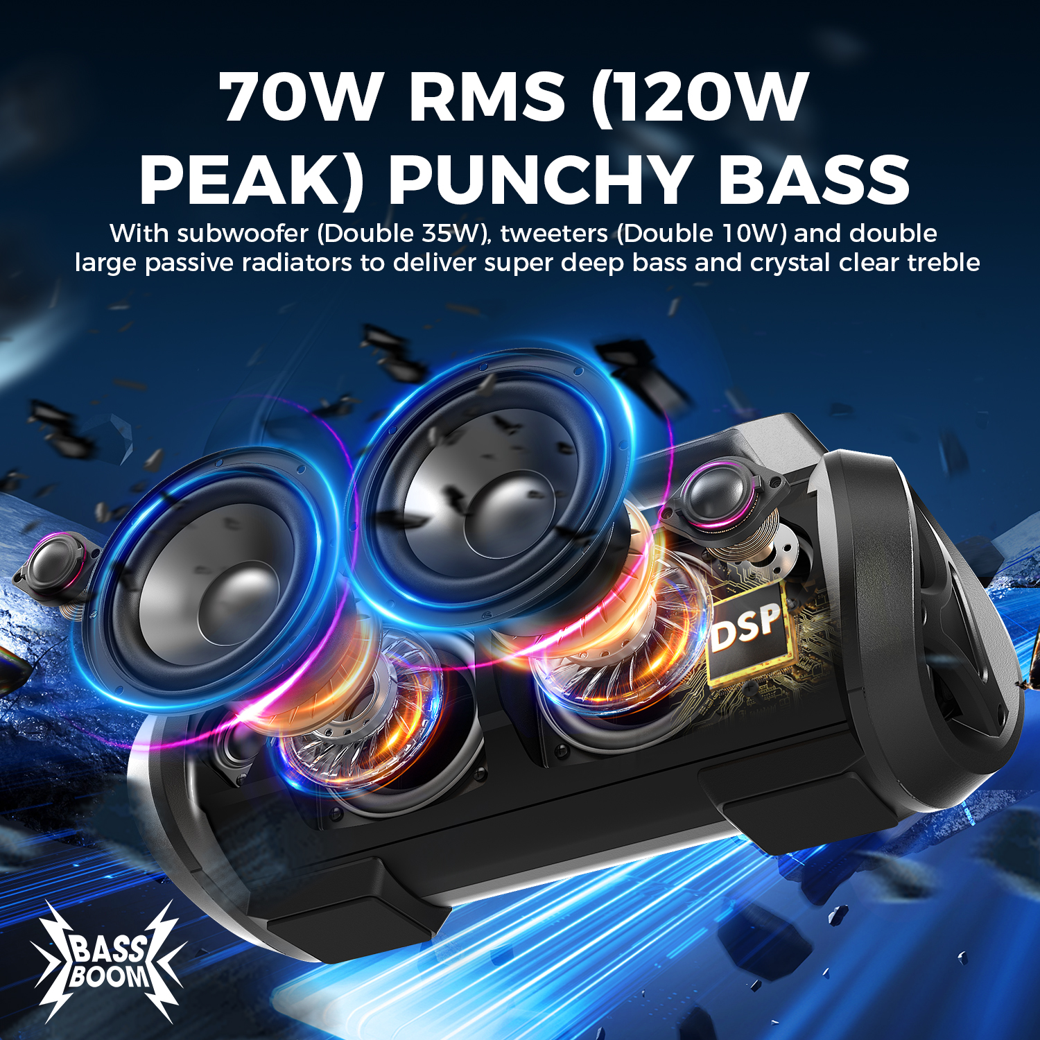 W-KING D10MIC 70W RMS Bluetoot - Audio Music King review and price