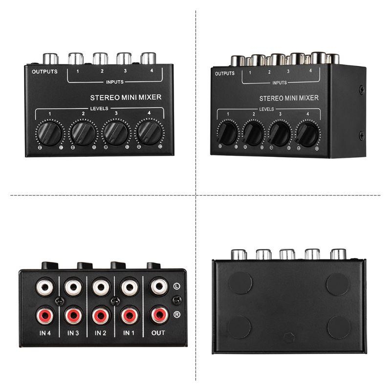  4-Channel Passive Mixer Small - Audio Mixer 4 Channel review and price