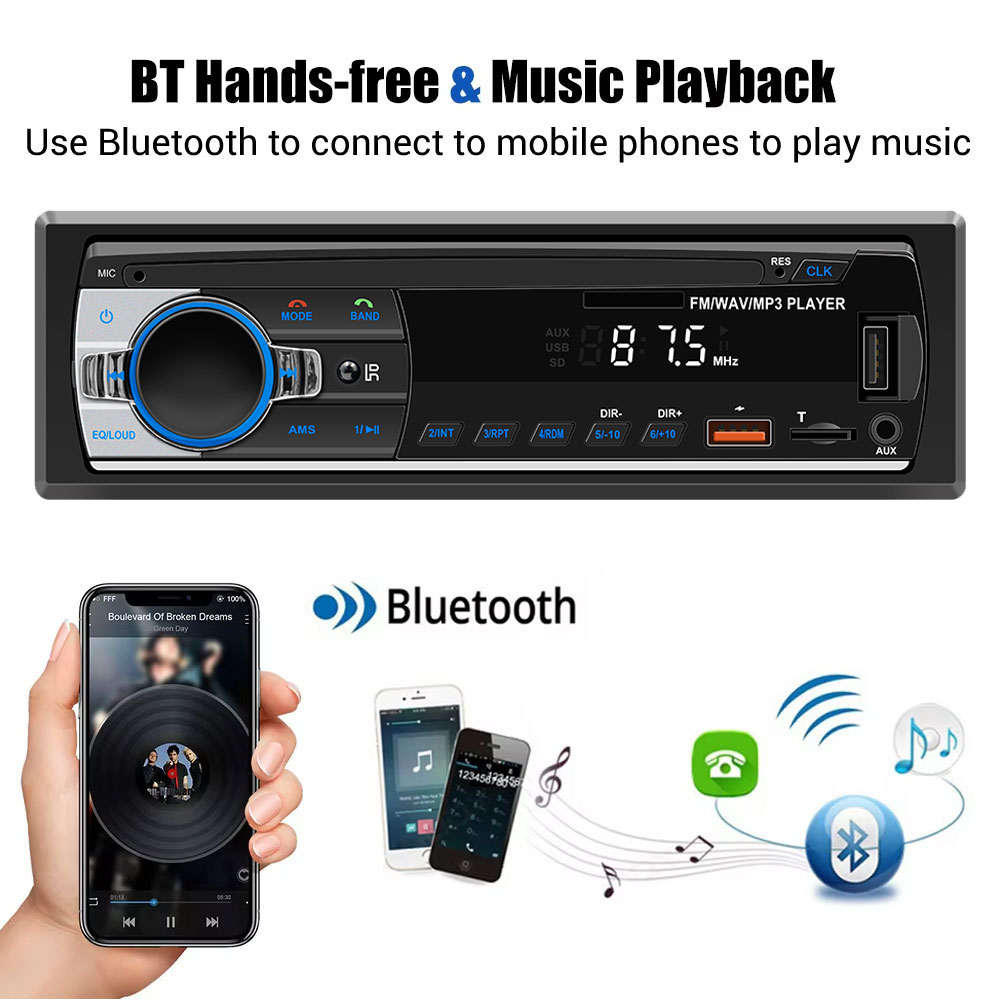 Car Radio 1Din Car MP3 Bluetoo - Audio Universal Music review and price